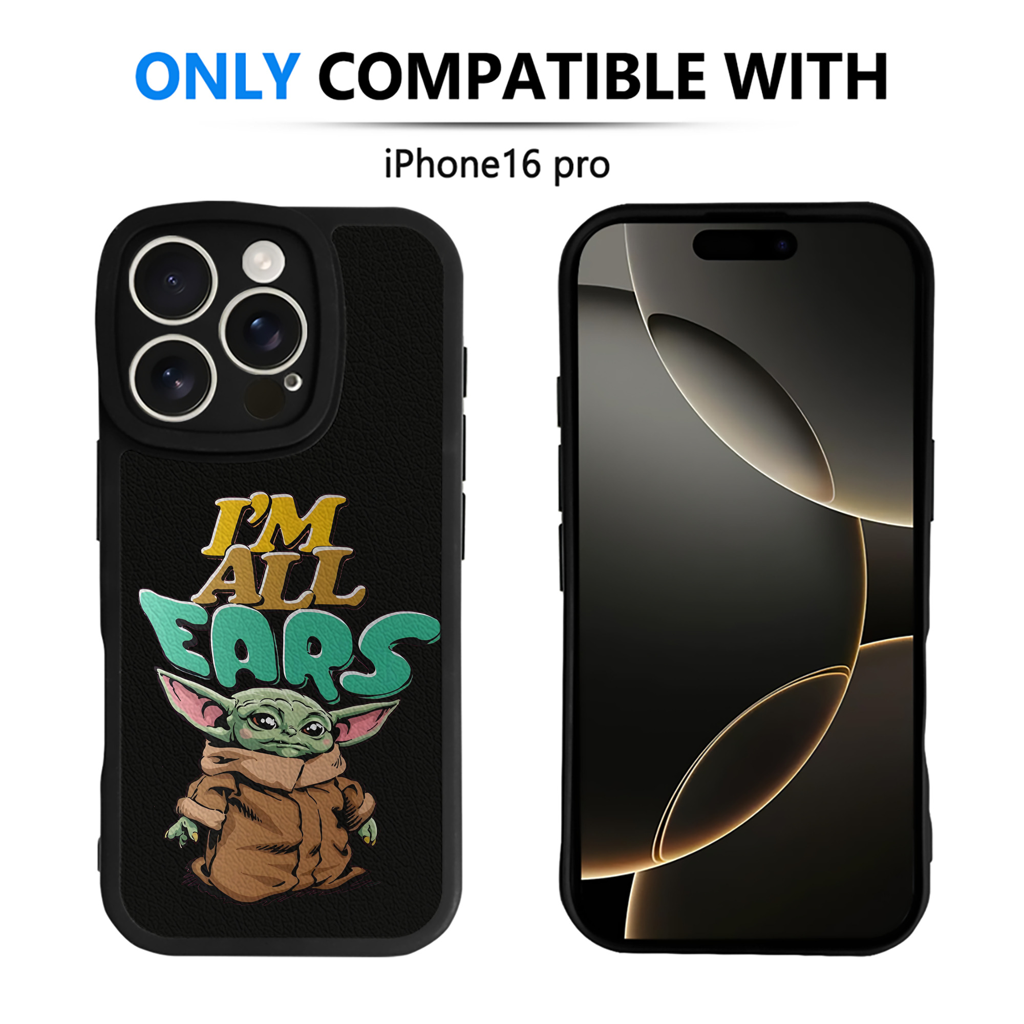 （画像用） スター・ウォーズ Star Wars 【iPhone 16シリーズ対応】シリコンスマホケース（レザー調） 材質：シリコン